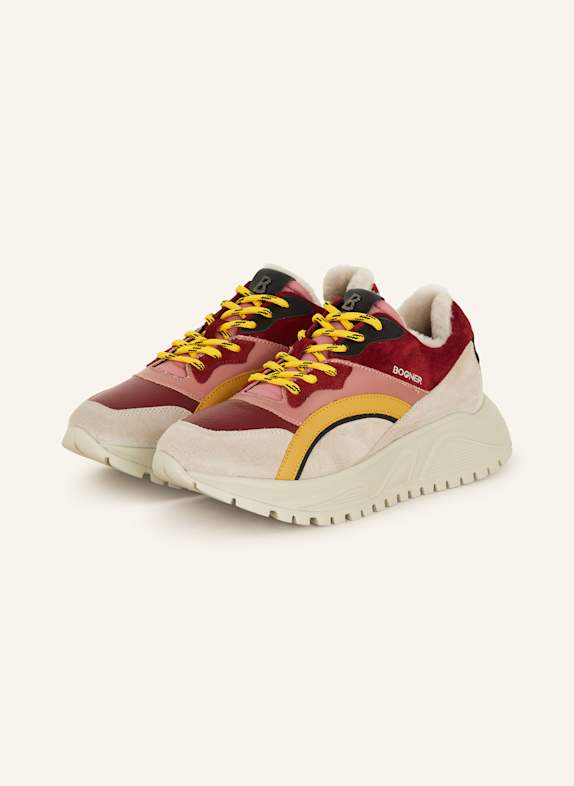 BOGNER Sneaker MALAGA 21 DUNKELROT/ GRAU/ DUNKELGELB
