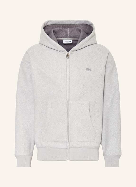 LACOSTE Sweatjacke HELLGRAU