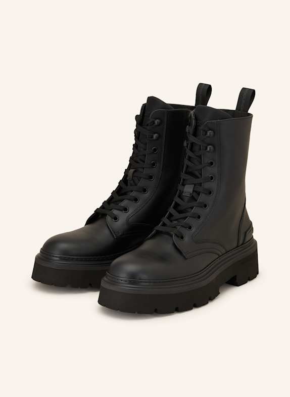 WOOLRICH Schnürboots SCHWARZ