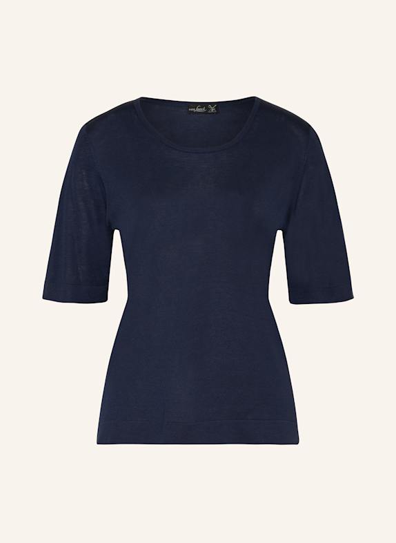 van Laack Knitted shirt VL-CAROLS-XX in silk DARK BLUE