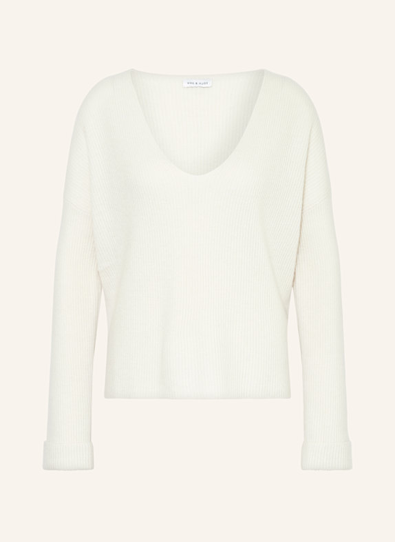 MRS & HUGS Pullover mit Cashmere WEISS