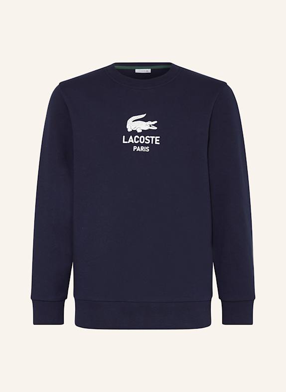LACOSTE Sweatshirt DUNKELBLAU/ WEISS