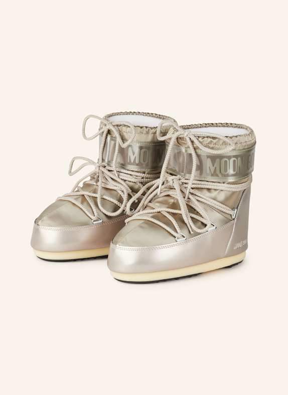 MOON BOOT Moon Boots ICON LOW GLANCE SZAROBRĄZOWY