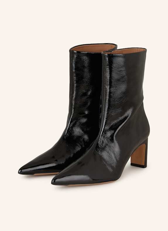 Flattered Lackstiefeletten SCHWARZ