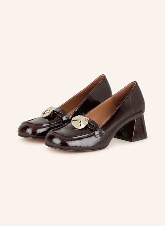Flattered Lack-Pumps ELLINOR DUNKELROT