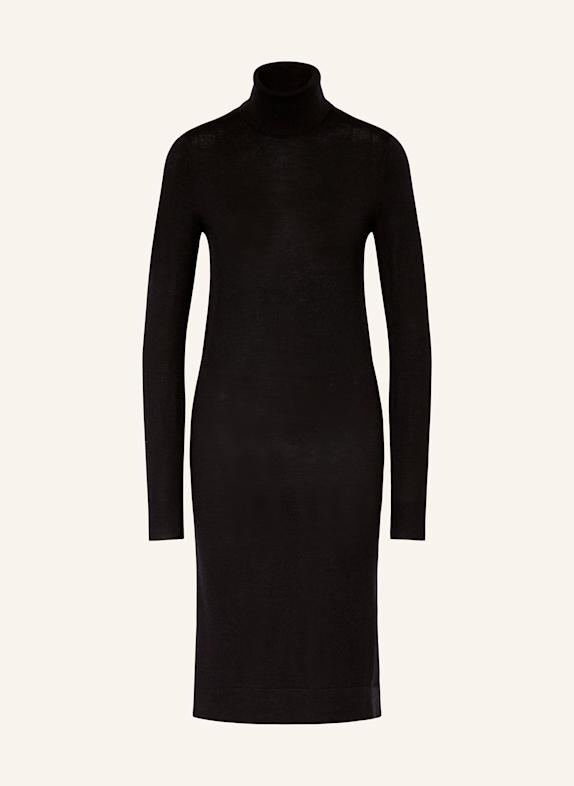 Calvin Klein Strickkleid aus Merinowolle SCHWARZ