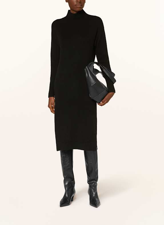 MRS & HUGS Sukienki koszulowe WEEKEND Max Mara z kaszmiru CZARNY