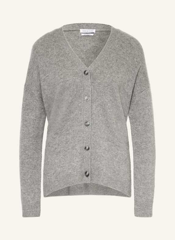 MRS & HUGS Strickjacke aus Cashmere GRAU