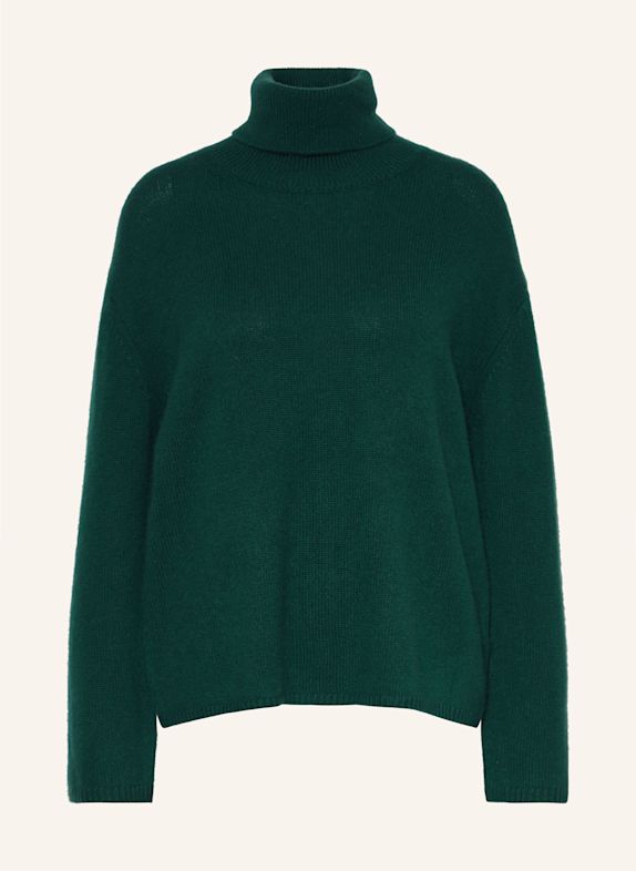 MRS & HUGS Rollkragenpullover aus Cashmere DUNKELGRÜN