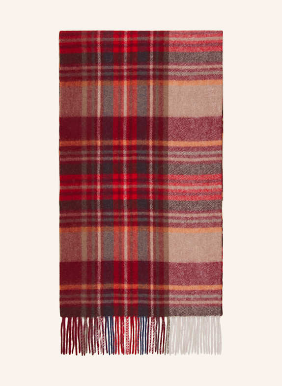 ROECKL Schal DUNKELROT/ ROSÉ/ ORANGE