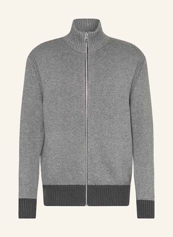 TOMMY HILFIGER Cardigan DARK GRAY/ GRAY