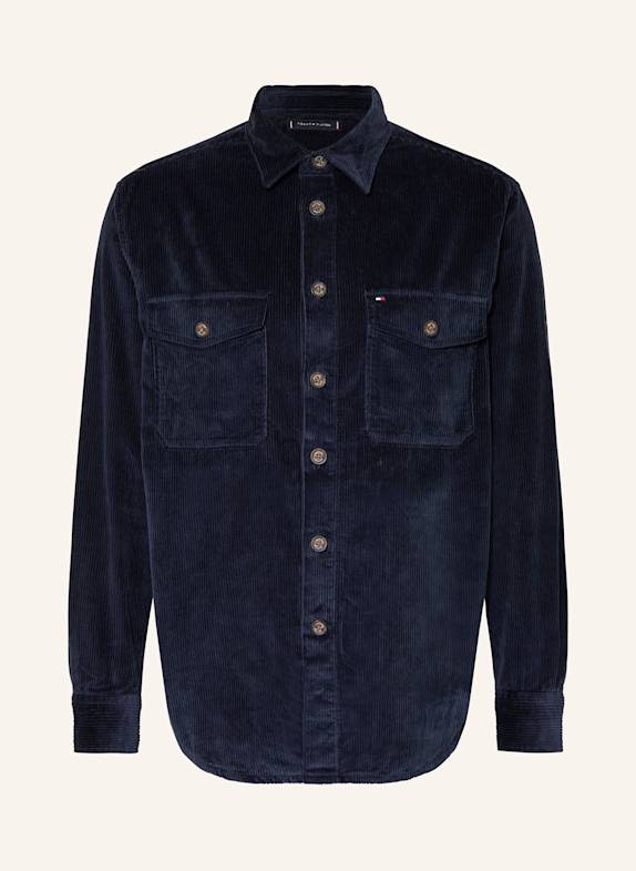 TOMMY HILFIGER Cord-Overshirt DUNKELBLAU