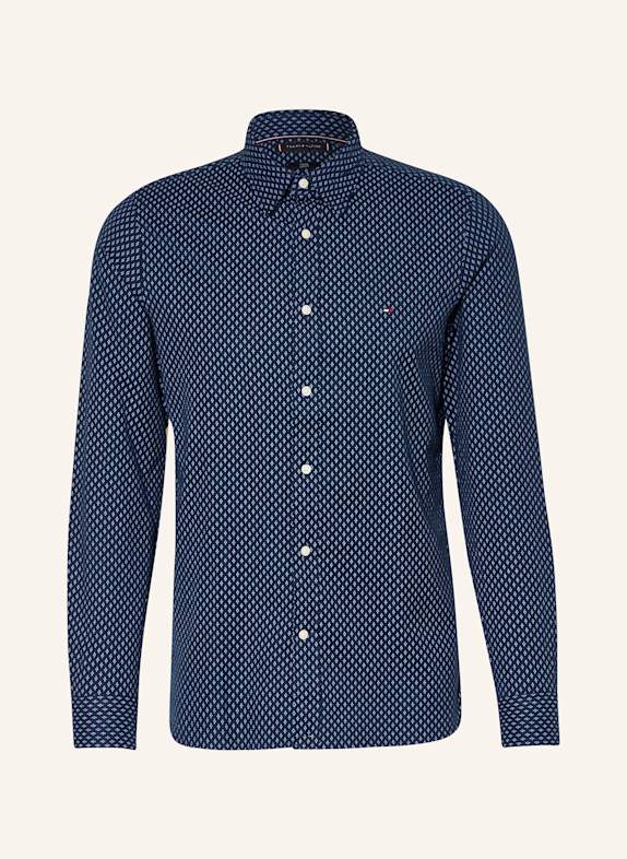 TOMMY HILFIGER Flanellhemd Slim Fit DUNKELBLAU/ HELLBLAU
