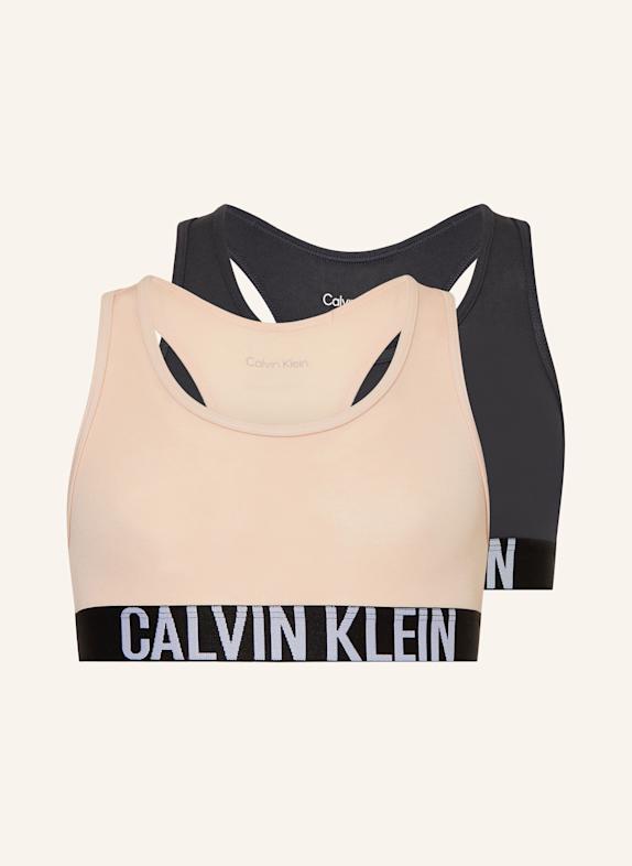 Calvin Klein 2er-Pack Bustiers HELLROSA/ DUNKELGRAU