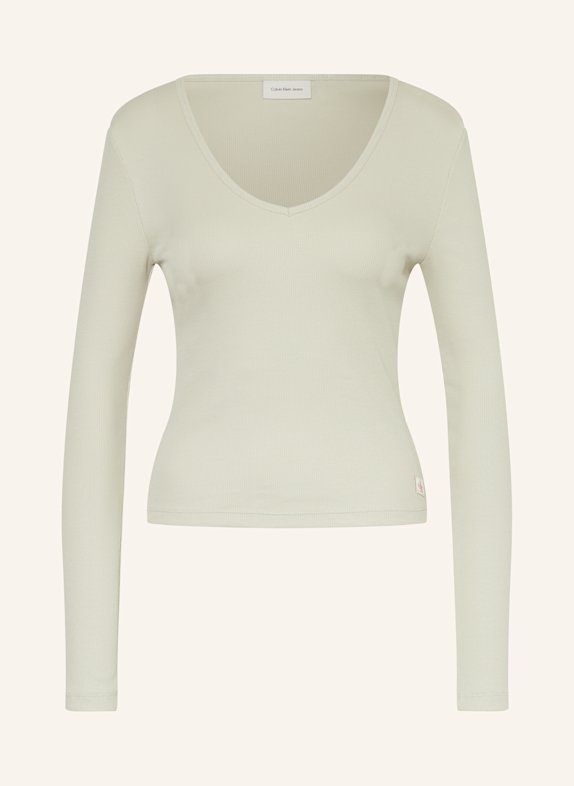 Calvin Klein Jeans Long sleeve shirt PELICAN LIGHT BROWN