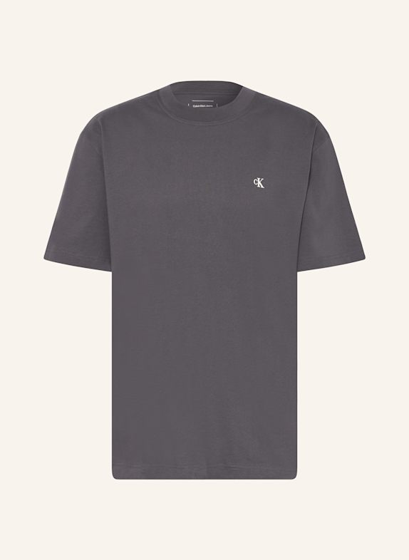 Calvin Klein Jeans T-shirt DARK GRAY/ CREAM