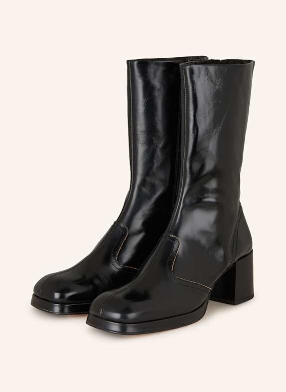 MIISTA Lackstiefeletten CASS SCHWARZ