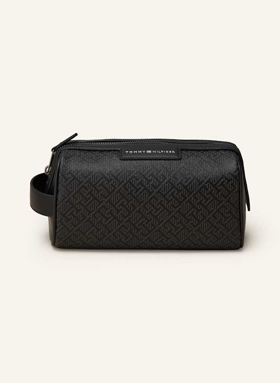 TOMMY HILFIGER Toiletry bag BLACK/ DARK GRAY
