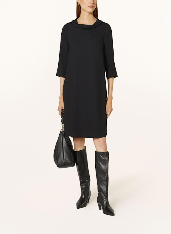 ROSSO35 Kleid mit 3/4-Arm SCHWARZ