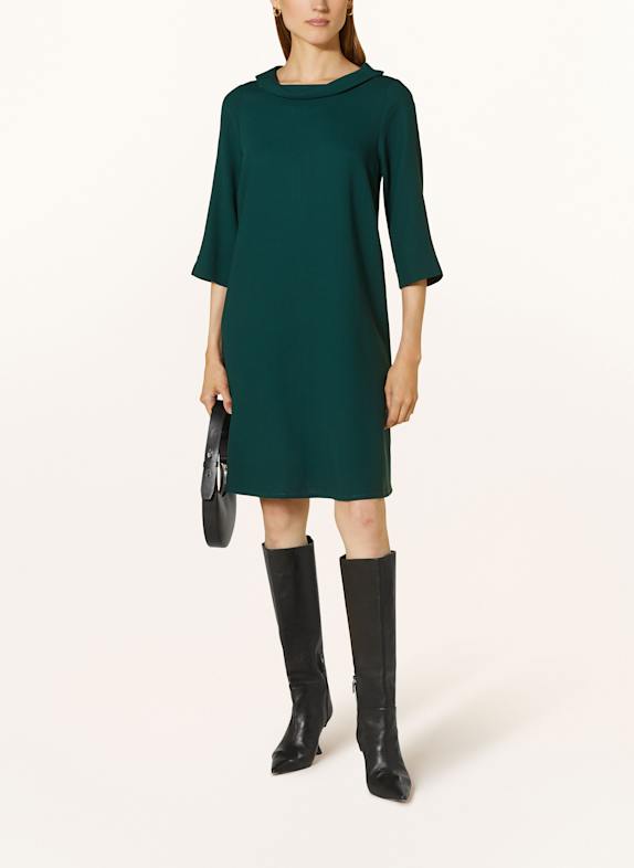ROSSO35 Kleid mit 3/4-Arm DUNKELGRÜN
