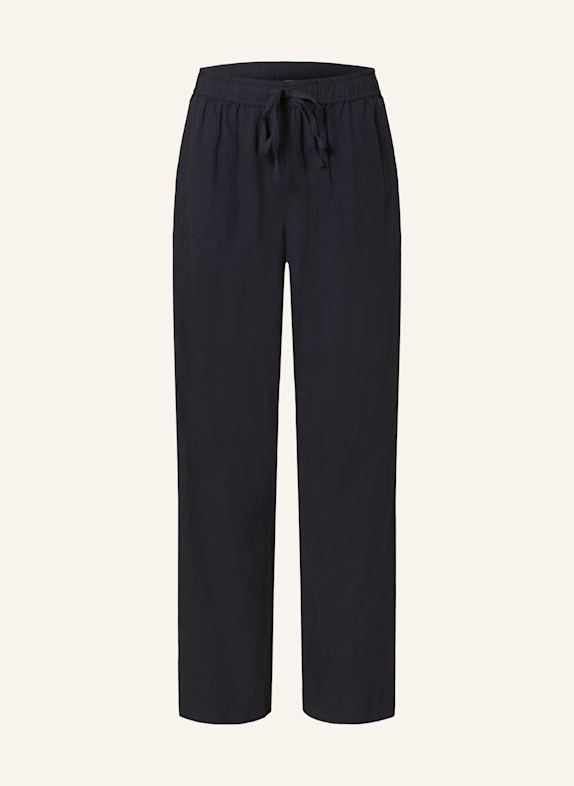NEO NOIR Marlenehose SONAR mit Leinen DUNKELBLAU