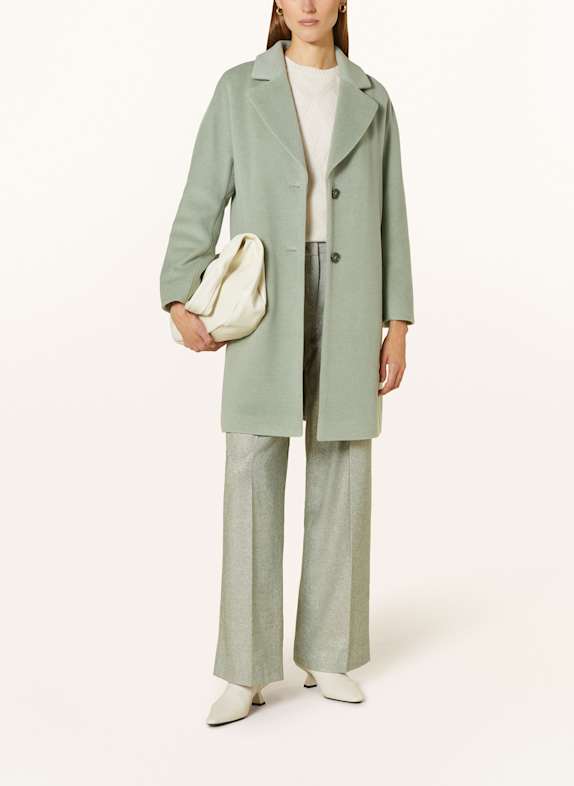 MARC CAIN Coat with alpaca 503 frozen sage