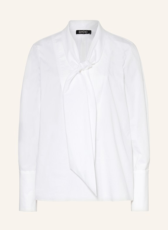SLY 010 Schluppenbluse RIKE WEISS