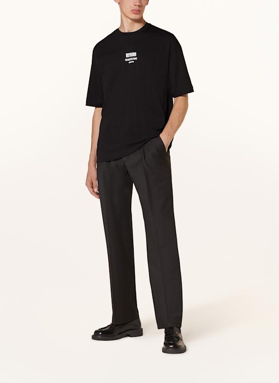 DRYKORN T-shirt ANAYO_1996 SORT / HVID