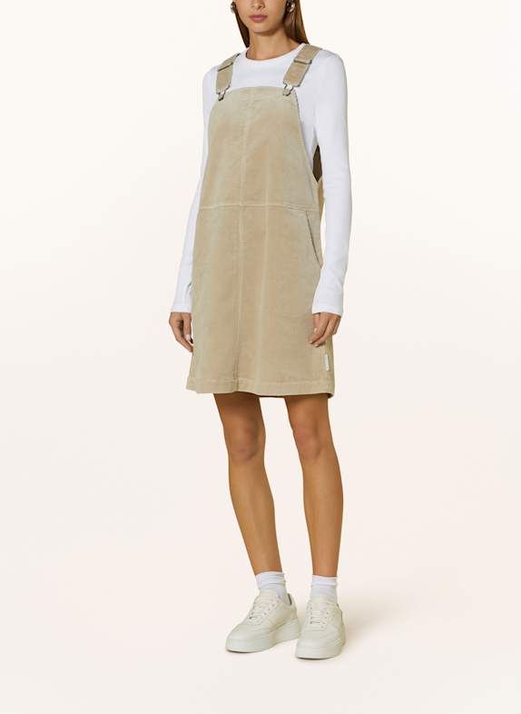 Marc O'Polo DENIM Corduroy dungaree dress BEIGE