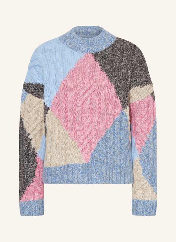 Marc O'Polo DENIM Pullover HELLBLAU/ ROSA/ DUNKELGRAU