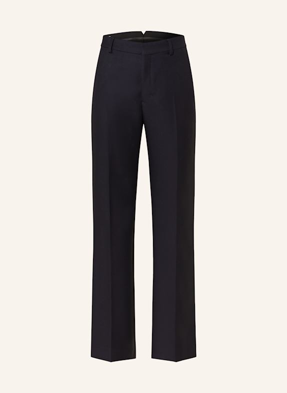 AMI PARIS Wide leg trousers DARK BLUE