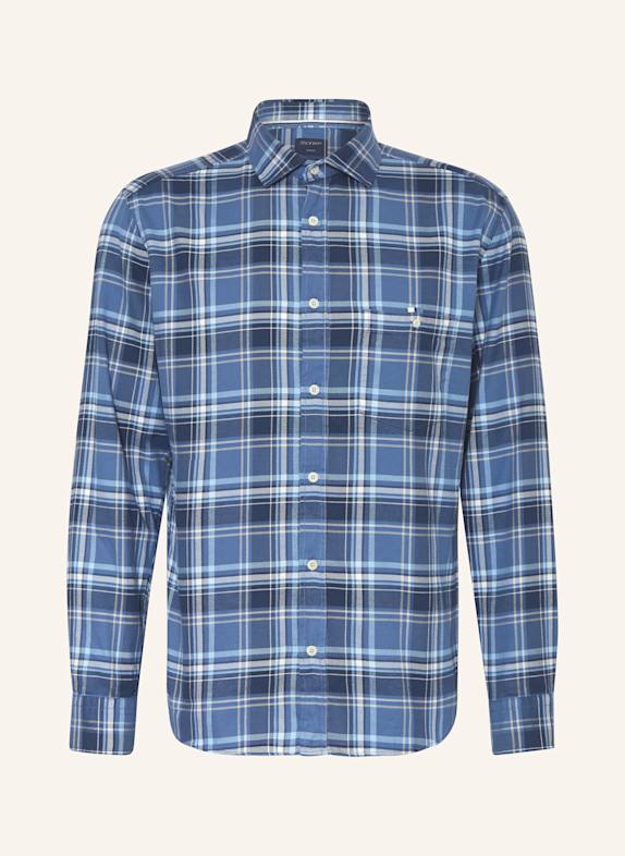 OLYMP Hemd Casual Regular Fit BLAU/ DUNKELBLAU/ HELLBLAU