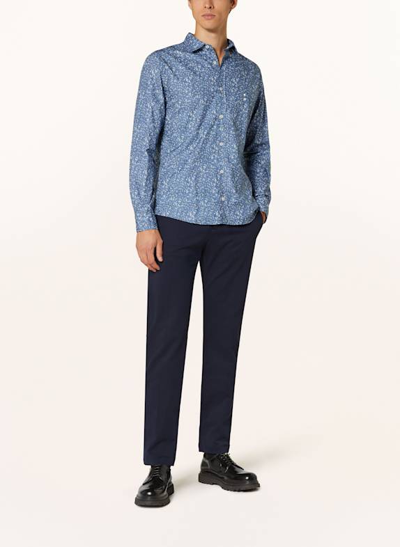 OLYMP Skjorte Casual regular fit BLÅ / HVID / MØRKEGRØN