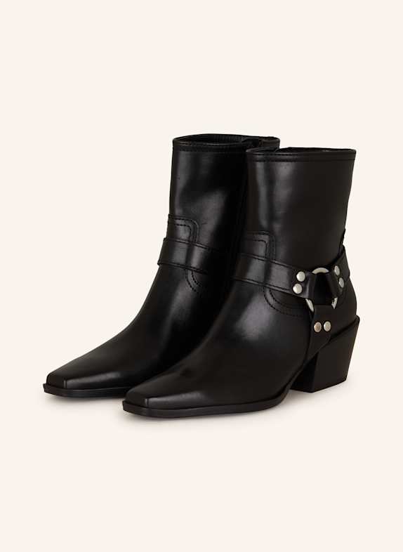 KENNEL & SCHMENGER Biker-Boots ZIA mit Nieten SCHWARZ