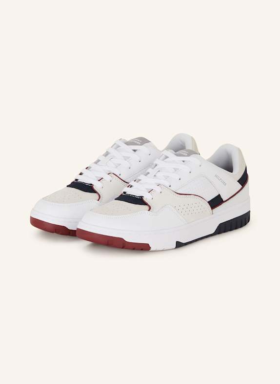 TOMMY HILFIGER Sneaker WEISS/ DUNKELBLAU/ DUNKELROT