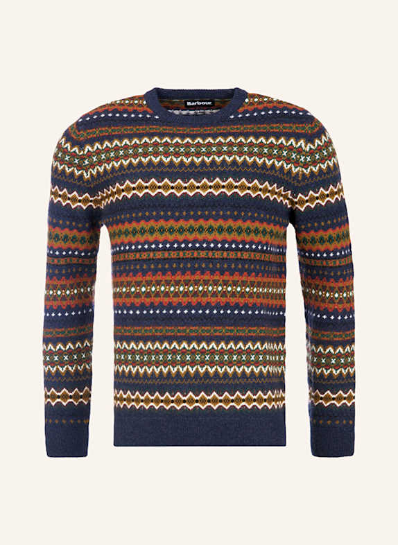 Barbour CASE sweater DARK BLUE/ DARK RED/ GREEN
