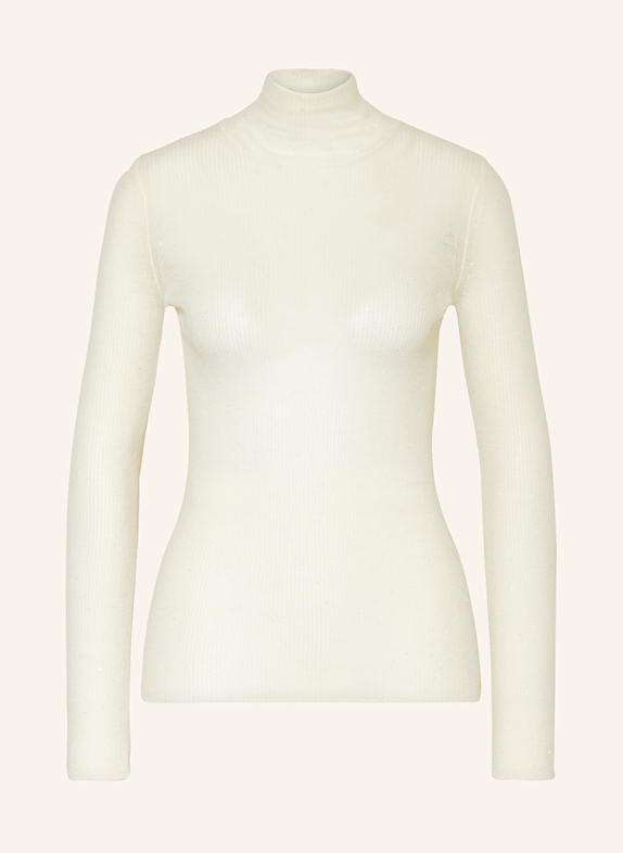 MARELLA Turtleneck sweater with sequins ECRU