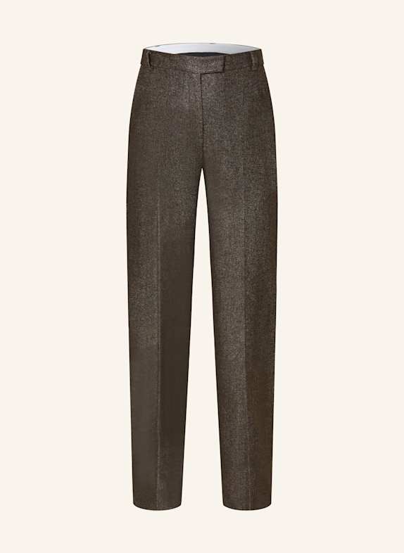 MARELLA Marlenehose mit Glitzergarn BRAUN/ SILBER