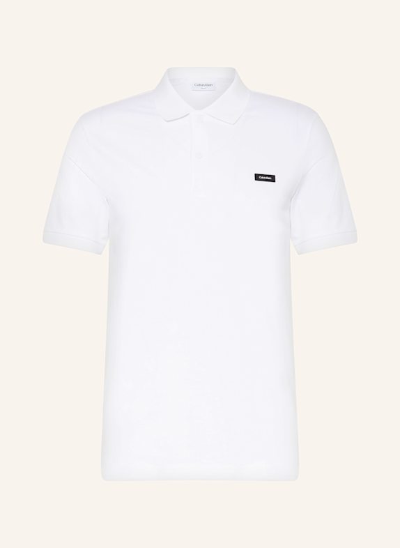 Calvin Klein Piqué-Poloshirt WEISS