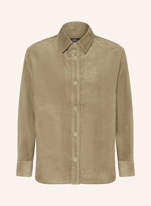 A.P.C. Overjacket BOBBY aus Cord BEIGE