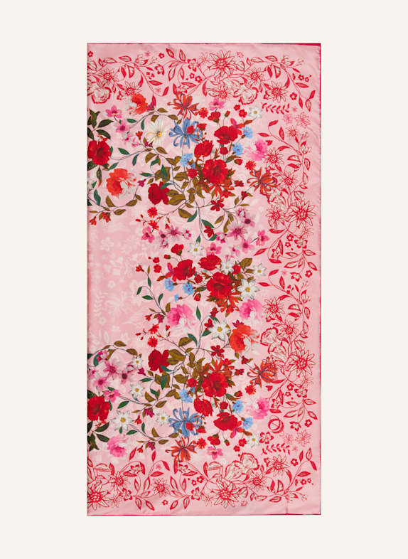 CODELLO Seidentuch ROSA/ ROT/ CREME