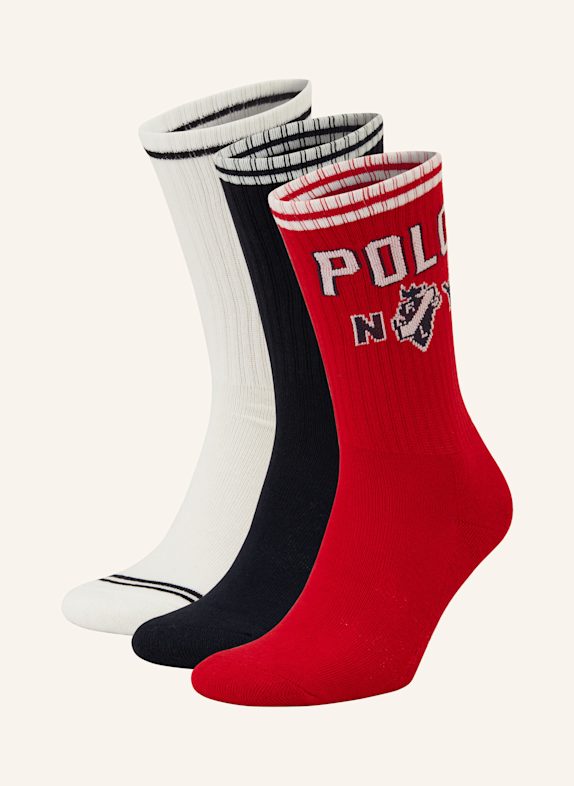 POLO RALPH LAUREN 3er-Pack Socken mit Geschenkbox DUNKELBLAU/ ROT/ ECRU