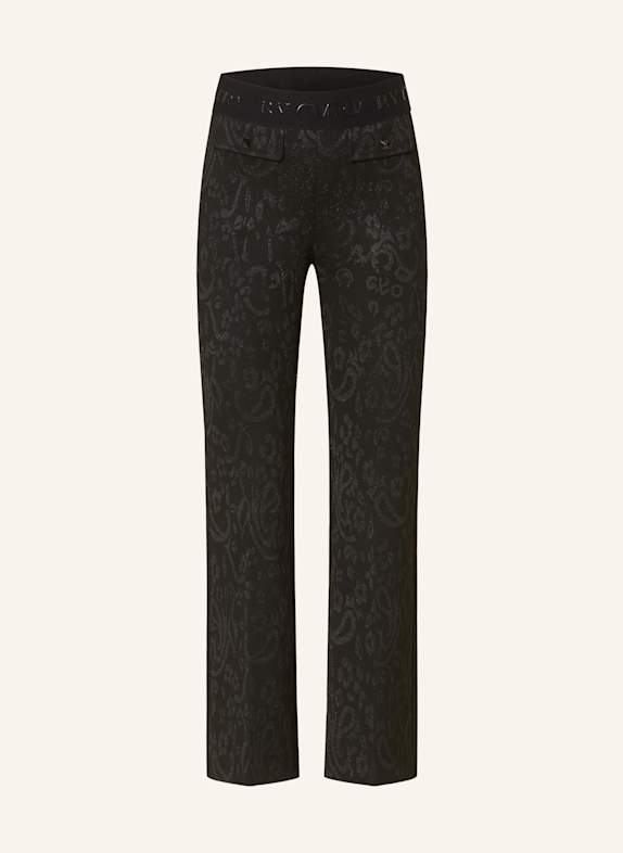 CAMBIO Knit trousers FAITH with glitter thread BLACK