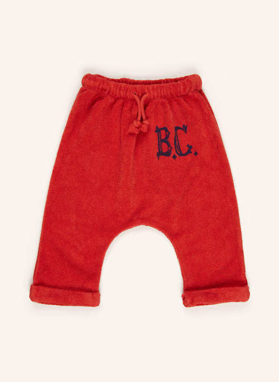 BOBO CHOSES Spodnie frotte CZERWONY