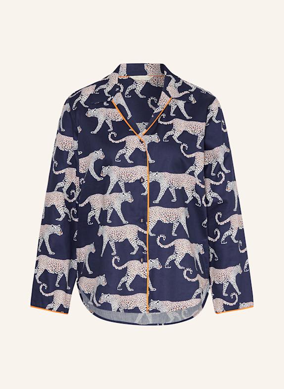 cyberjammies Schlafshirt TAYLOR DUNKELBLAU/ WEISS/ ORANGE