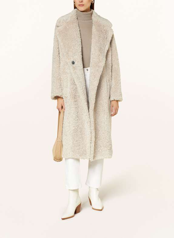 ANTONELLI firenze Teddyfell-Mantel GABRIELE CREME