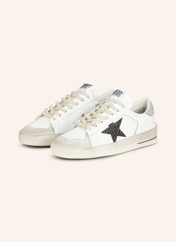 GOLDEN GOOSE Sneaker STARDAN WEISS/ CREME/ SCHWARZ
