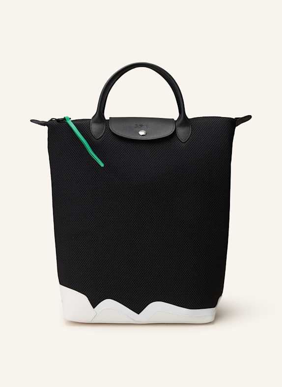 LONGCHAMP Shopper LE PLIAGE MEDIUM SCHWARZ/ WEISS