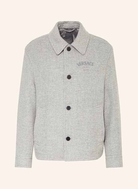 VERSACE Overshirt LIGHT GRAY
