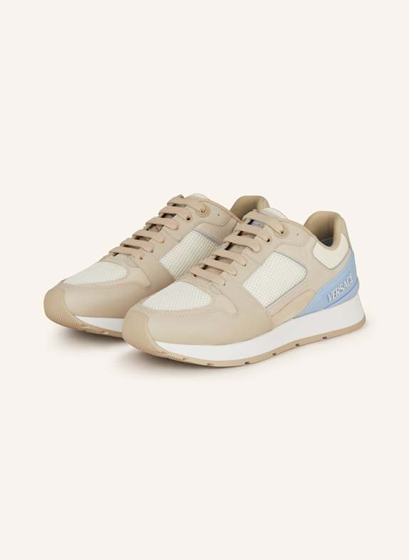 VERSACE Sneakersy MILANO SVĚTLE ŠEDÁ/ TMAVĚ MODRÁ